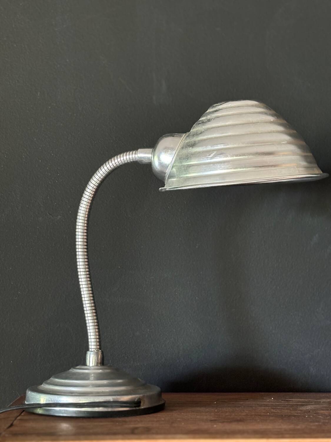 Vintage aluminum lamp