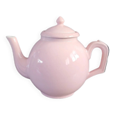 Théière ancienne rose en porcelaine avec filtre - 1,5L - Ref 886