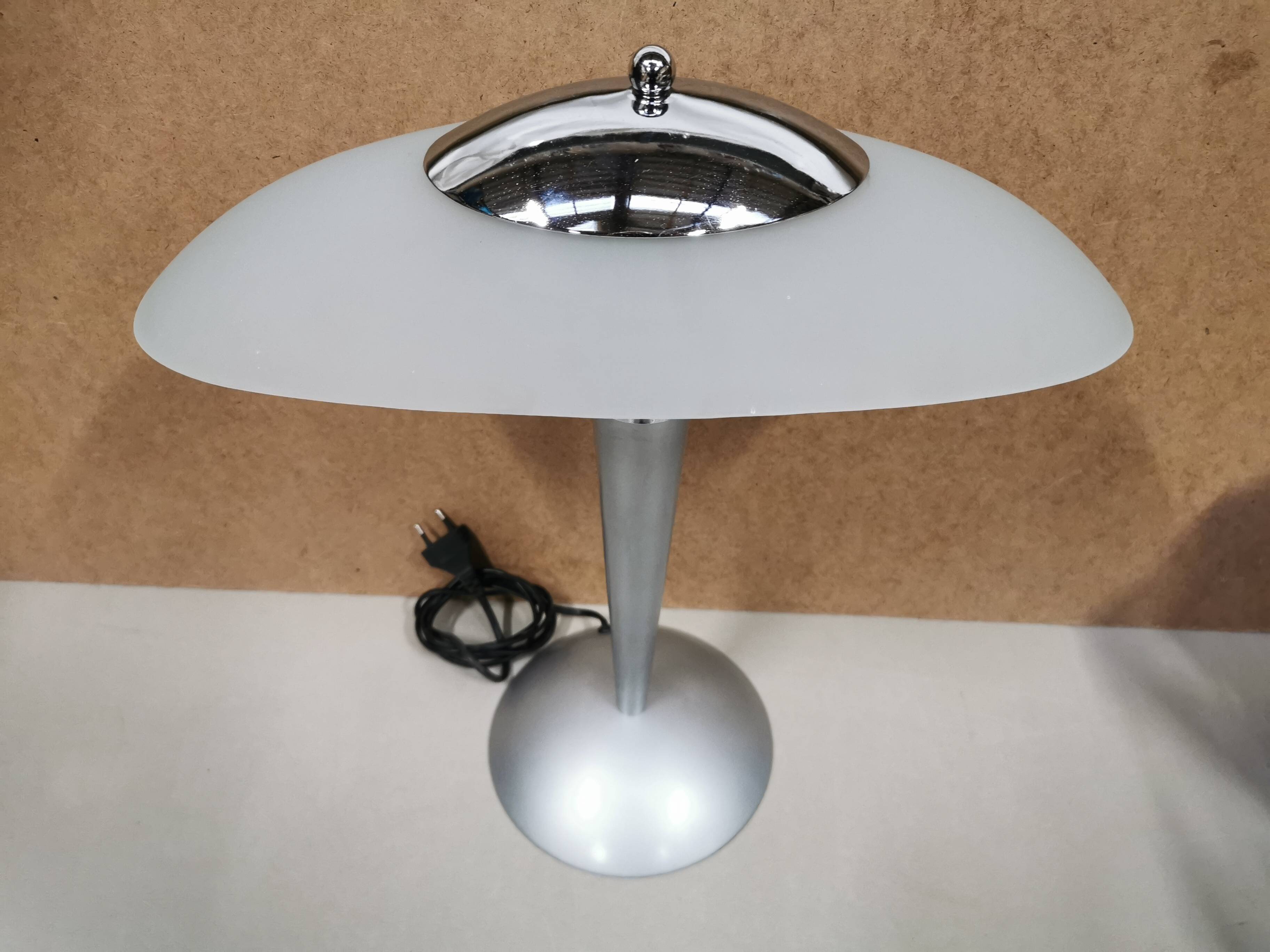 Lampe de bureau Champignon UNILUX vintage Design 90's . interrupteur Tactile
