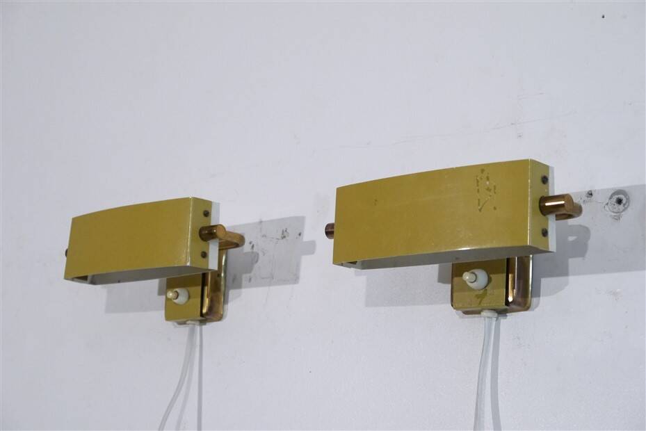 Pair of vintage Scandinavian wall lights 1970
