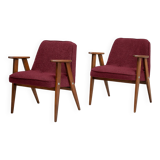 Vintage Chierowski 366 Mid-Century Armchairs , Set of 2