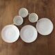 set of 3 cups and old saucers