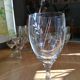 Ensemble de 10 verres anciens à liqueur, 4 verres à eau assortis, en verre ciselé