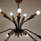 Mid century copper chandelier, 1950s