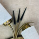 Pair of 1950s wall lights in brass and opaline tulips, Lunel/Arlus