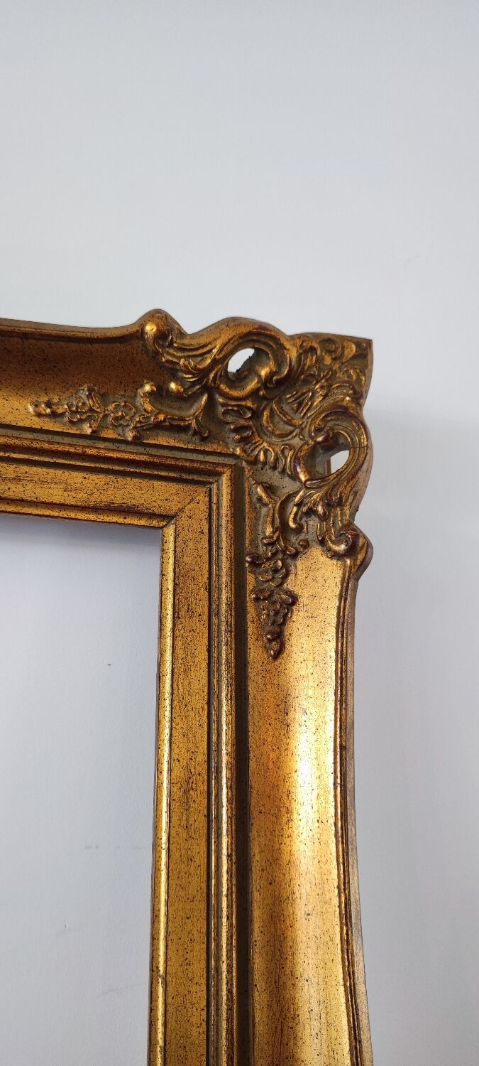 Gilded and molded wooden frame