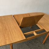 Grande table de salle à manger extensible de style moderne du milieu du siècle, années 1960, par Schreiber