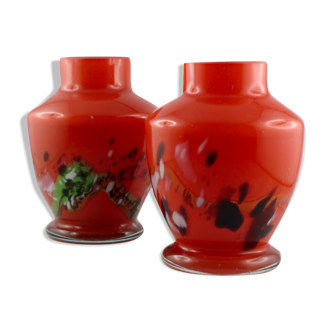 Vases glass design red glassware