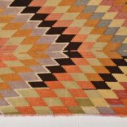 6x7 Faded Orange Area Handknotted Kilim Rug,