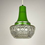 Green suspension light in mid-century style by Targetti Sankey, 1960s.