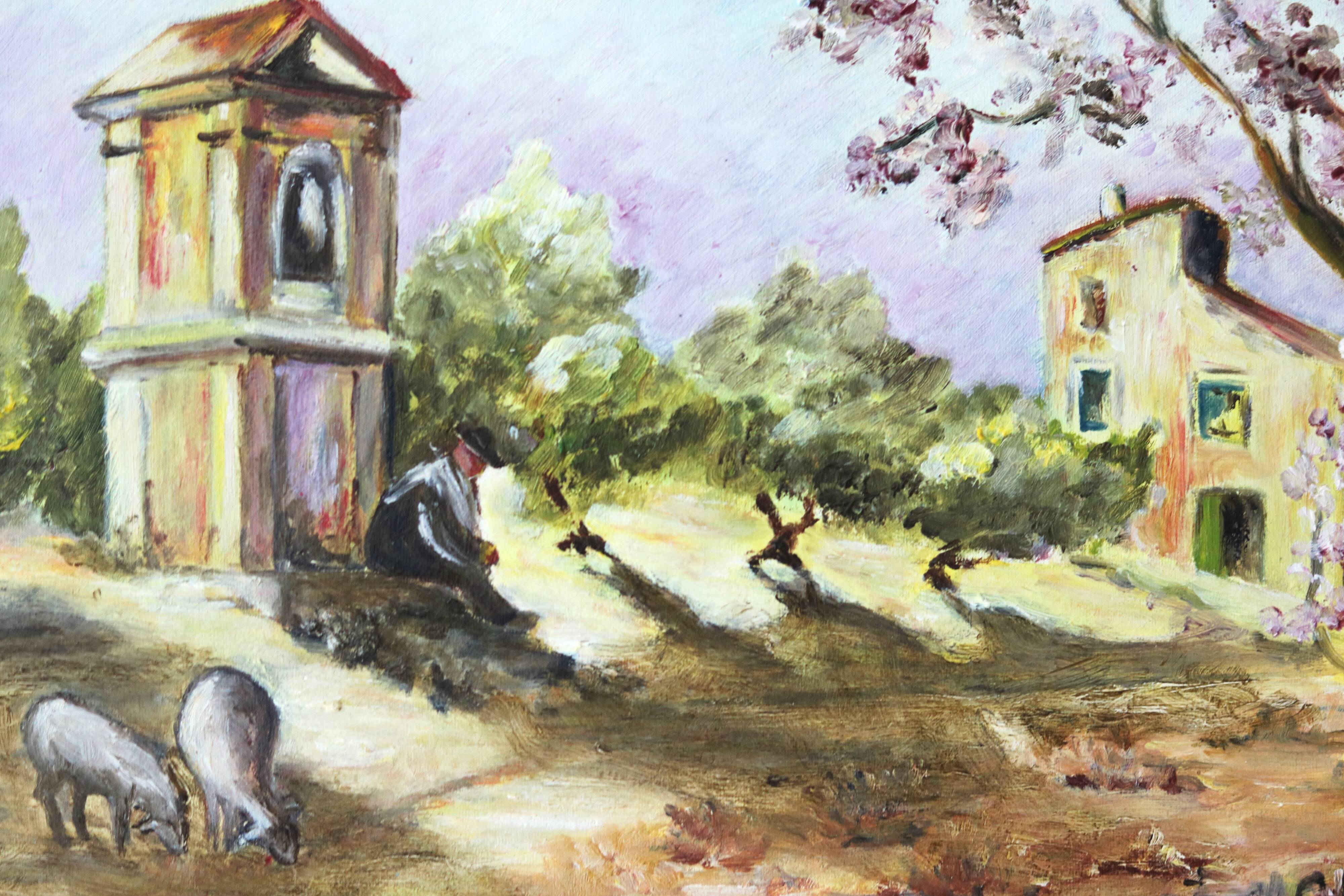 Provençal landscape painting