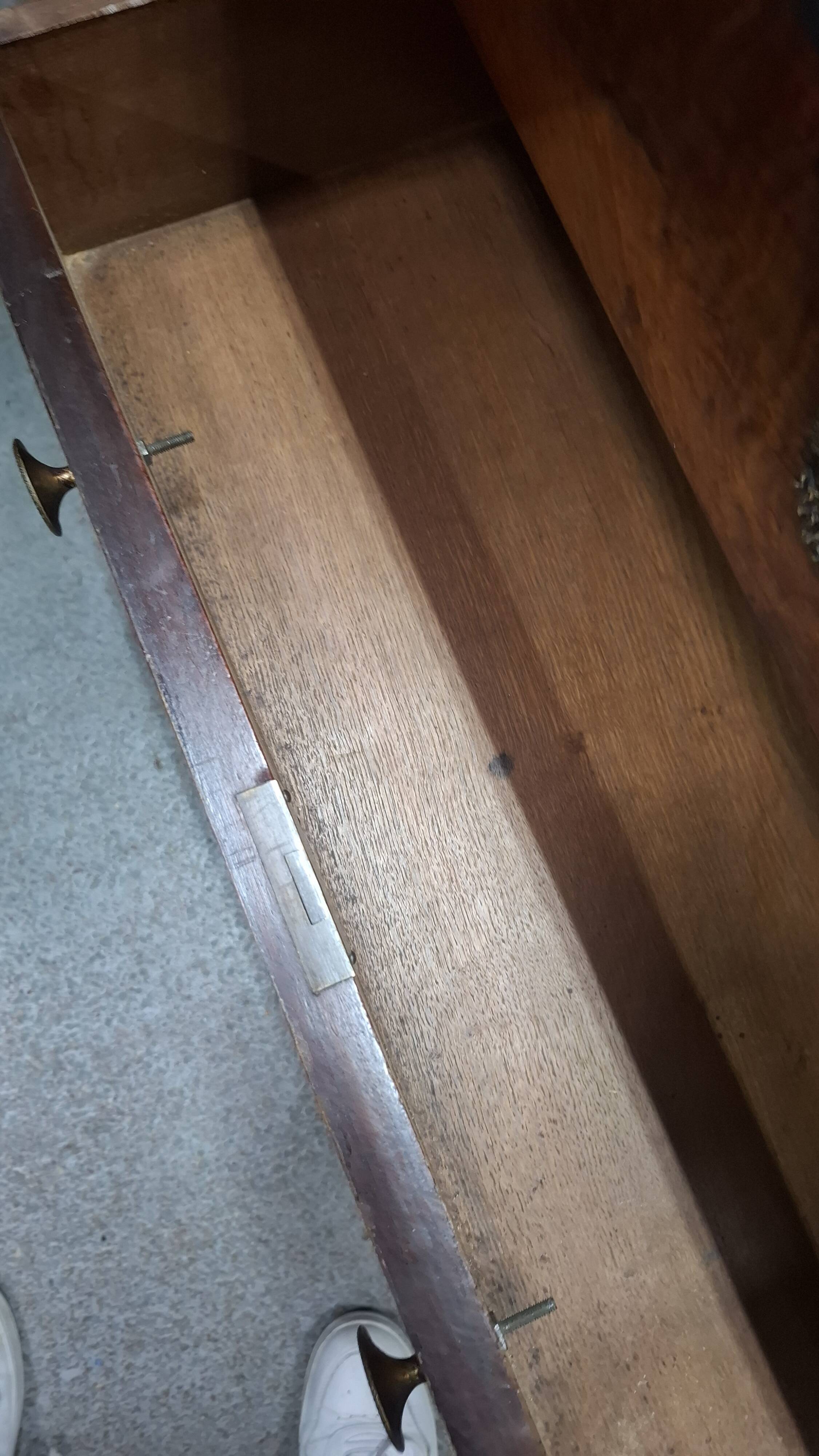 Empire mahogany chest of drawers