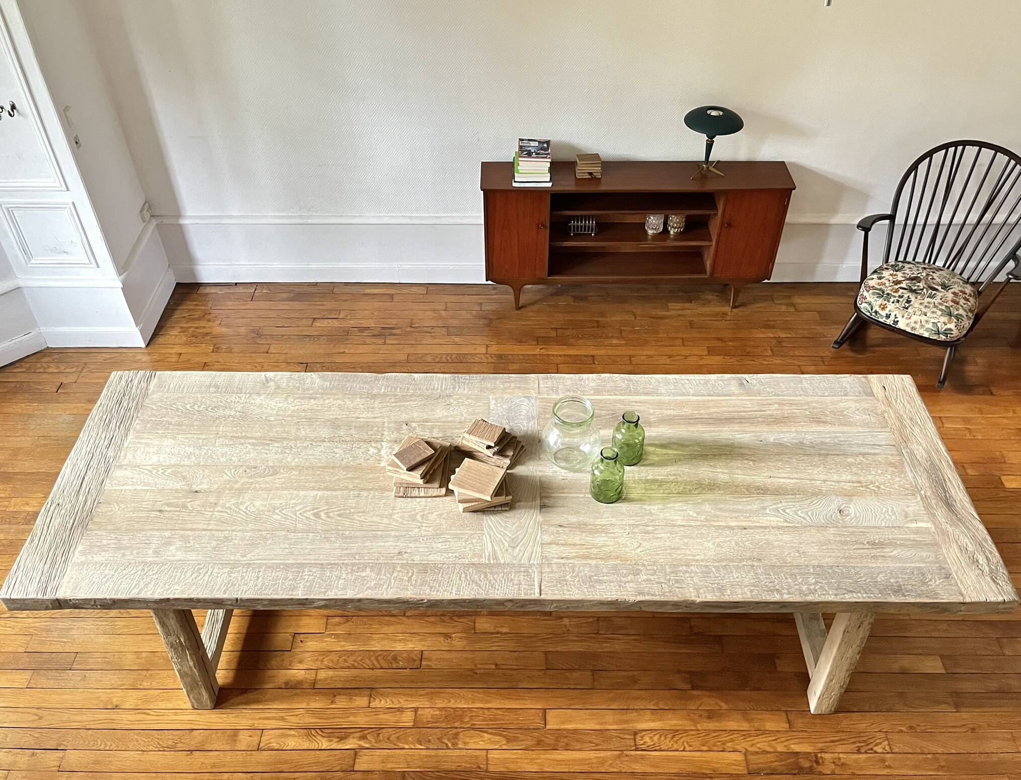 Farm Table Founder in Solid Antique Oak 250 cm long