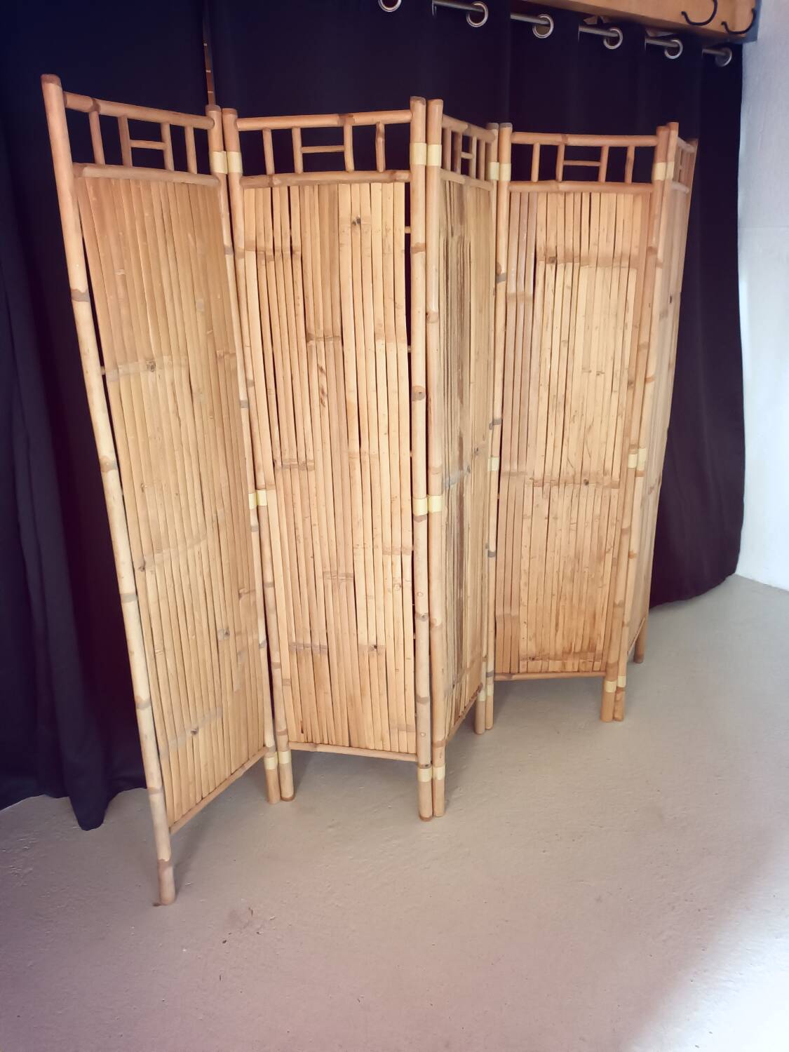 Vintage bamboo screen