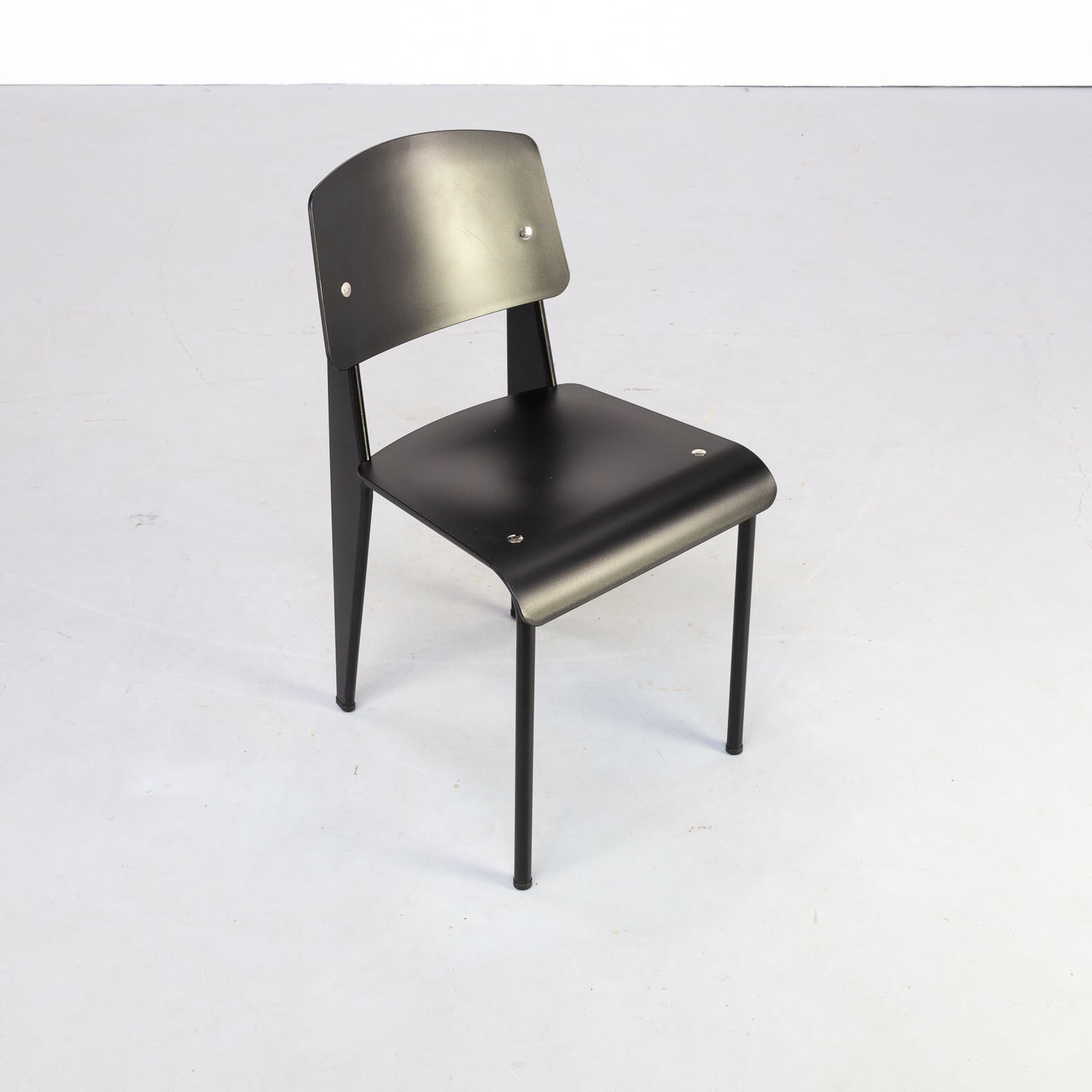 Jean Prouvé ‘Standard-SP’ dining chair for Vitra set/6