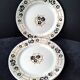 Set of 3 flat plates Pexonne Fenal Frères Nymphéa model