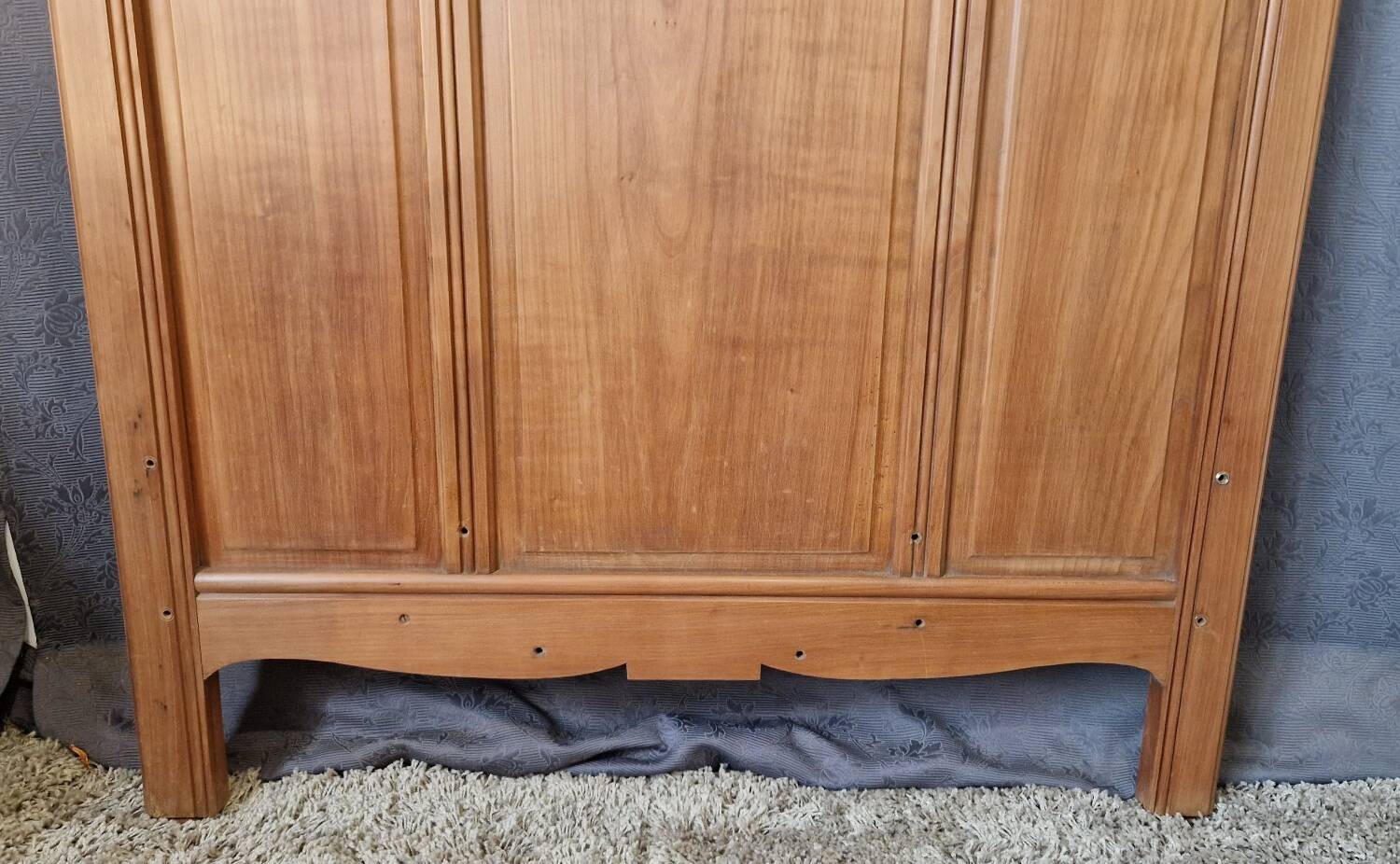 Cherry wood headboard