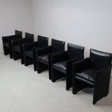 Set of six  Break 401 armchairs by Mario Bellini for Cassina