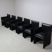 Set of six  Break 401 armchairs by Mario Bellini for Cassina