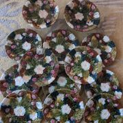 Antique slip dessert service