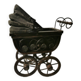 Poussette de poupée ancienne Français faite à la main,

Années 1900. Collection