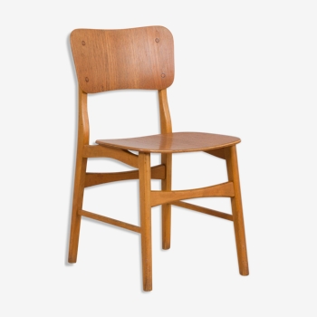 Danish mid century modern teak desk chair 1960