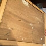 Landscape painting on wood