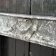 Louis XVI fireplace in gray marble Saint Anne, eighteenth century