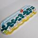 Enamelled ceramic dish, hand painted, Portugal, 36 cm