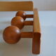 Patere wall coat rack wood vintage 60's