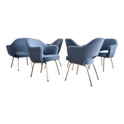 Ensemble de 6 chaises Executive vintage par Eero Saarinen pour Knoll, 1940