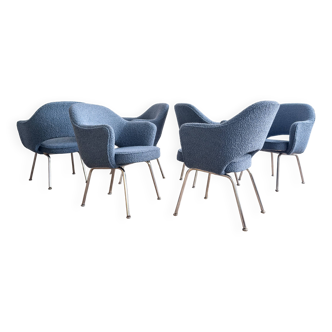 Ensemble de 6 chaises Executive vintage par Eero Saarinen pour Knoll, 1940