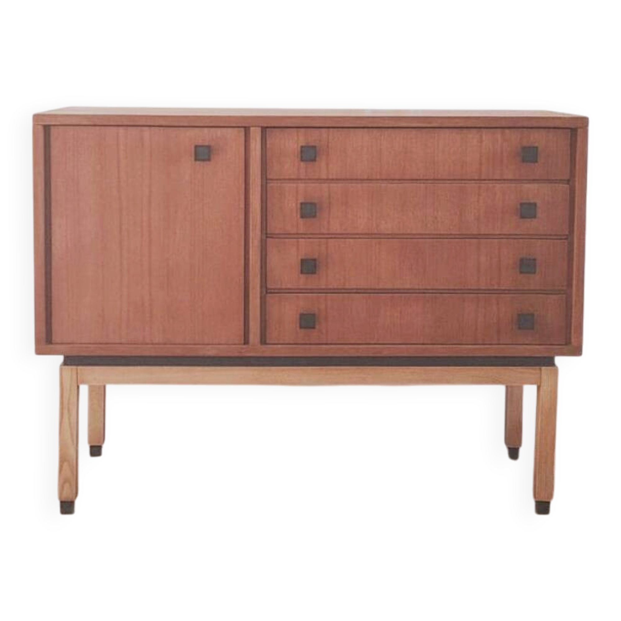 Low buffet / Vintage MDK sideboard renovated in teak, 1960s