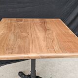 Bistro table with solid teak top