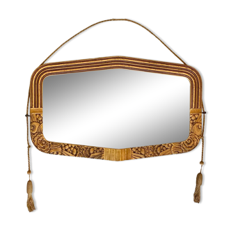 Golden art deco mirror
