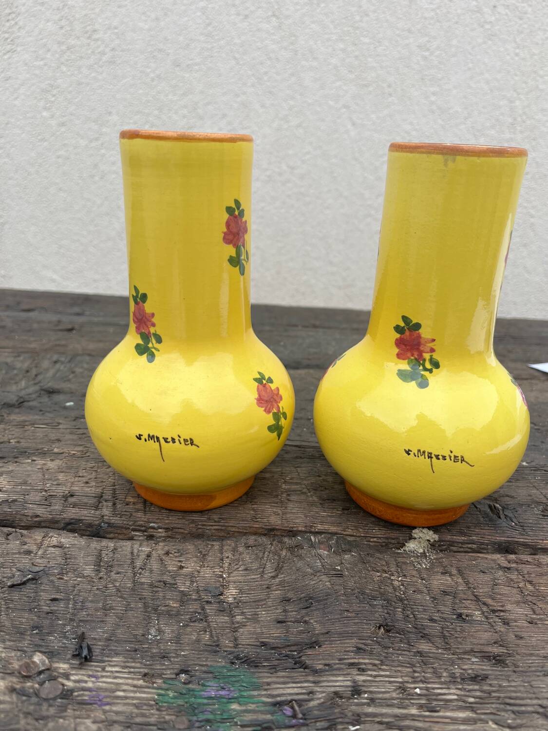 Pair of Vallauris vases by Jerome Massier