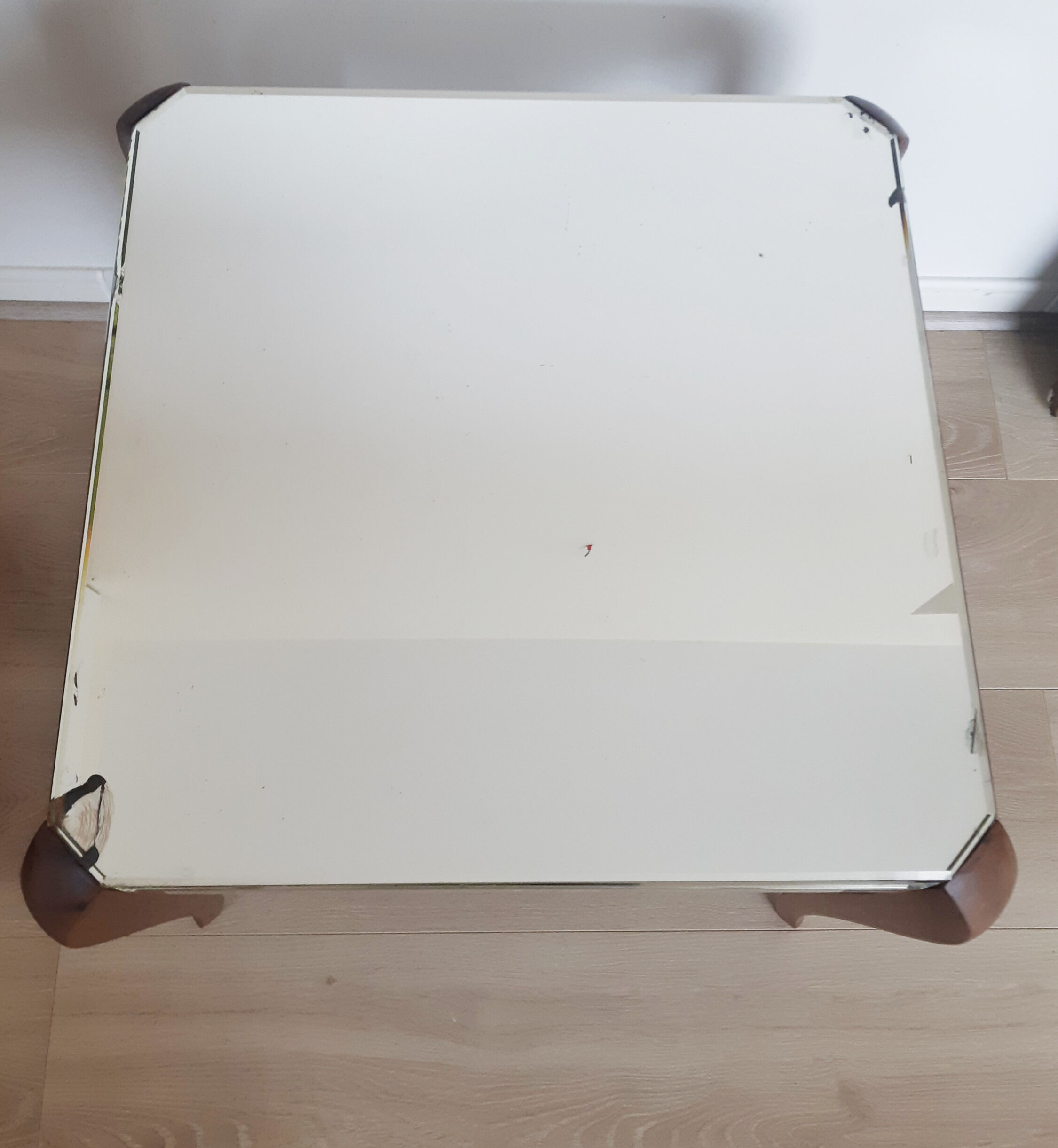 Mirrored coffee table, art deco