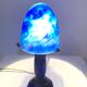Vintage mushroom lamp in Klein blue marmorean glass paste
