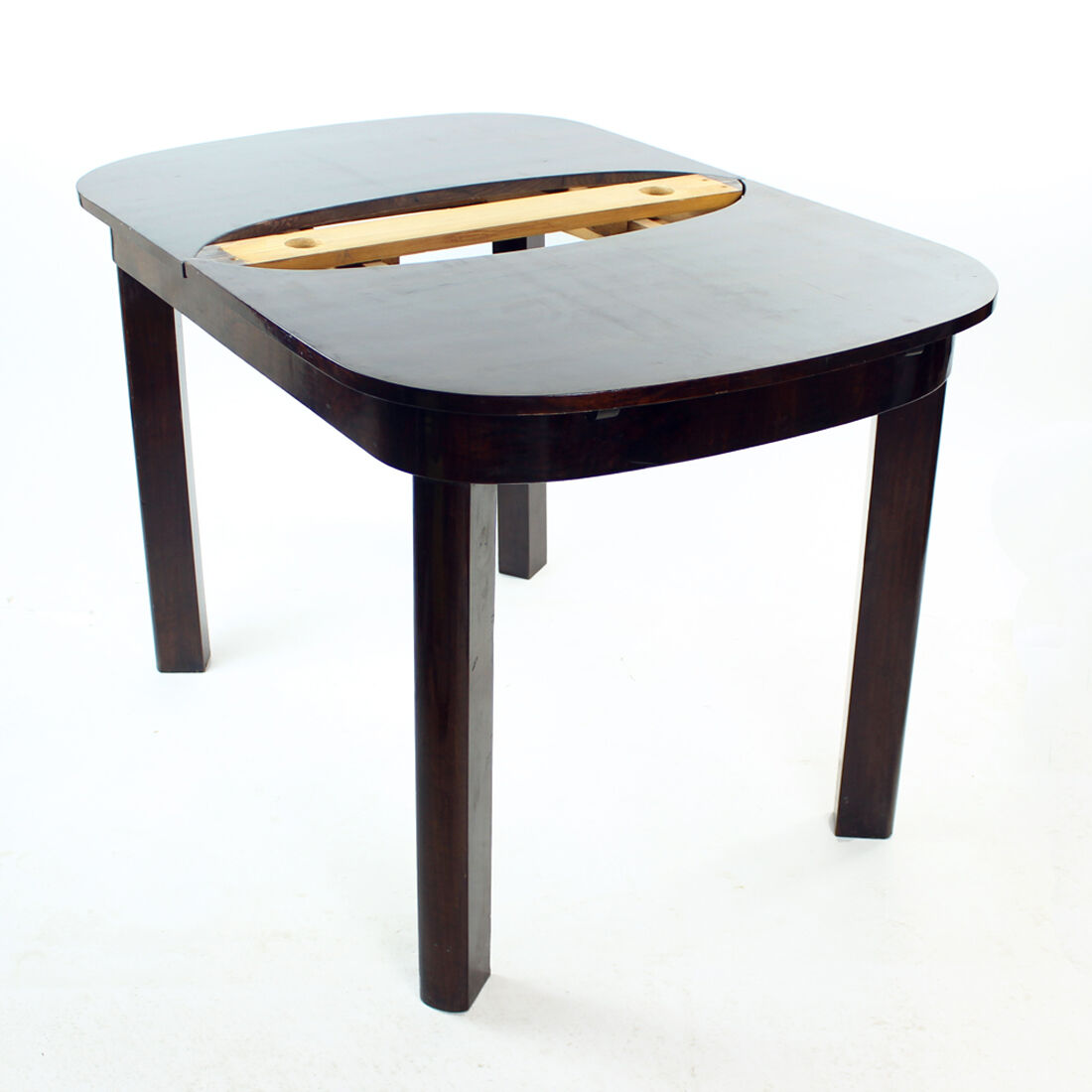 Art Deco Extendable Dining Table, Czechoslovakia 1940s