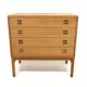 Scandinavian oak chest of drawers, Sweden, 1960