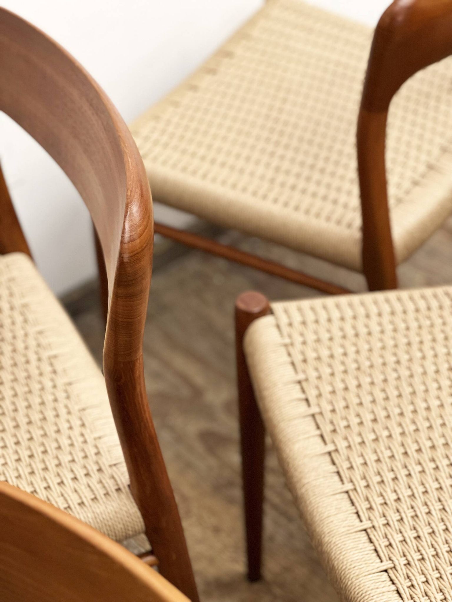 Set of 6 dining chairs by Niels O. Møller for J.L. Mollers