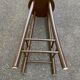 Vintage high bar stool in solid wood 72cm