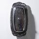 Silver-plated/inox vintage butter dish from the 1960s-1980s in Rococo style.