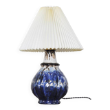 Glazed ceramic handmade Danish Mid-Century Modern Table Lamp