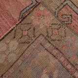 5x11 Rug For Living Room Red Brown Turkish Vintage Rug 150x338Cm