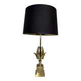 Lampe fleur en laiton