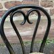4 chaises bistrot style Thonet en bois courbé noirci