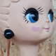 Vintage Twiggy hat head 60s-70s