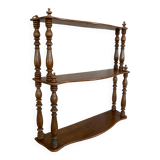 Napoleon III Wall Shelf in Walnut, 19th Century