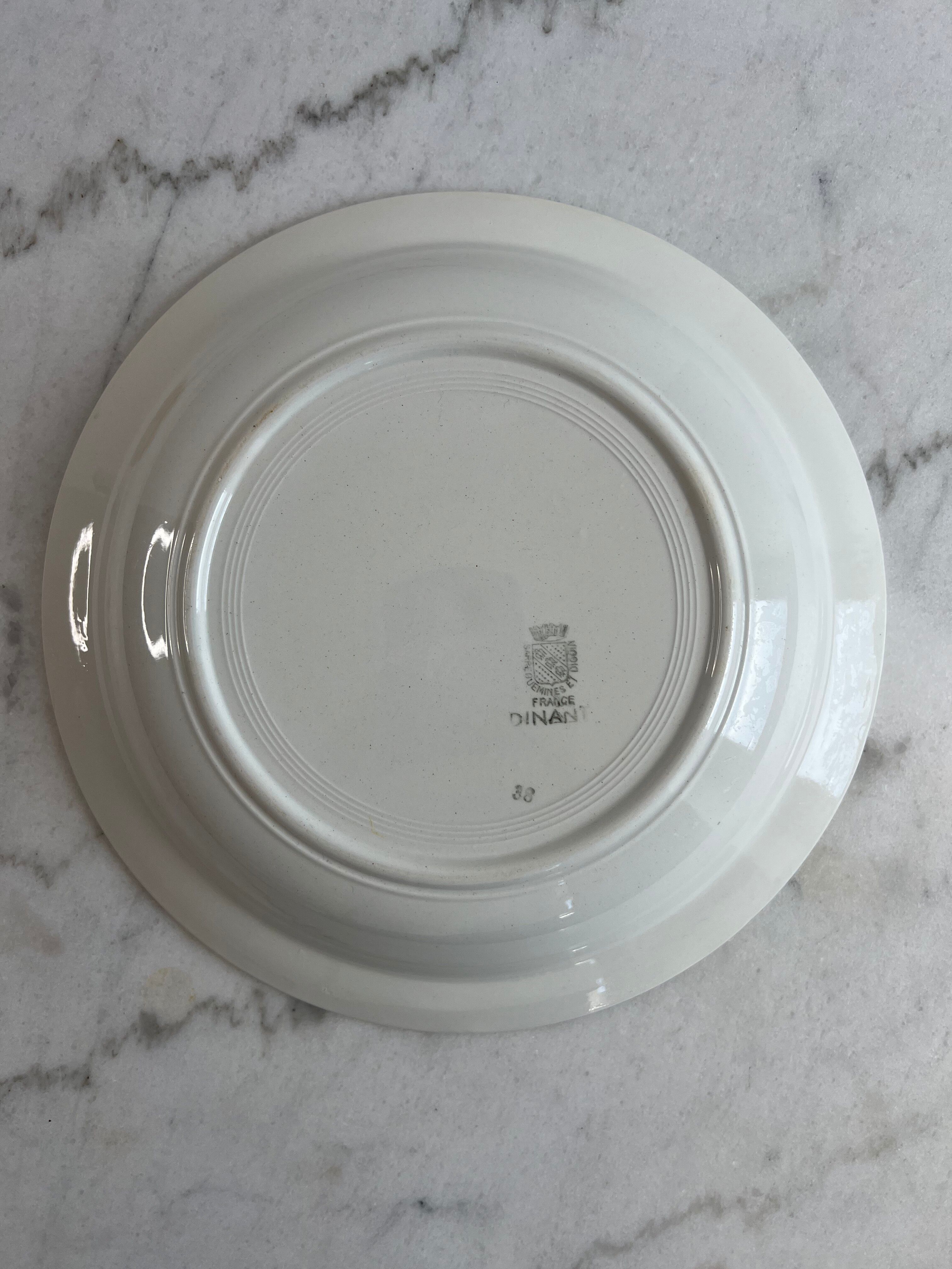 Plat de présentation Sarreguemines et Digoin Dinant